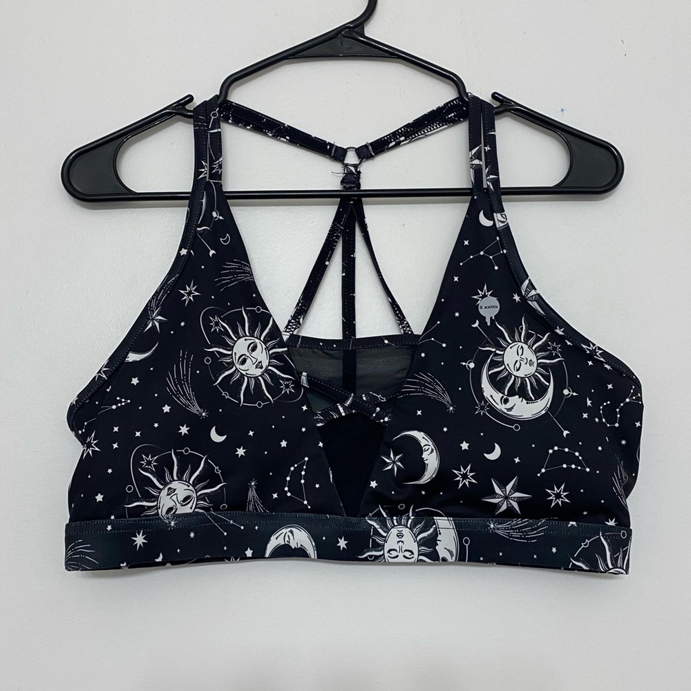 Black Milk Clothing Sun and Moon Sheer V Crop